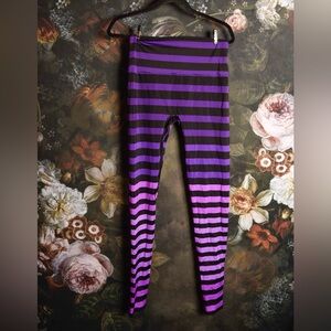 K-Deer gradient striped leggings size XL EUC